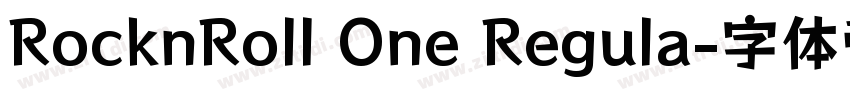 RocknRoll One Regula字体转换